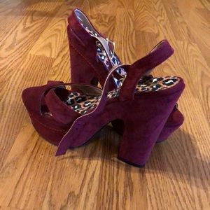 Maroon heels